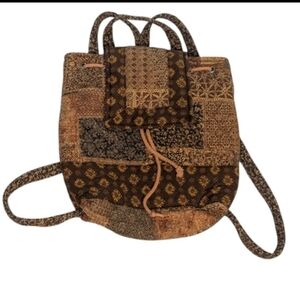 Quilted Backpack Purse